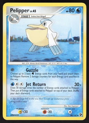 Pelipper 48/106 Non-holo Uncommon Pokemon TCG Great Encounters LP - Image 1 of 2