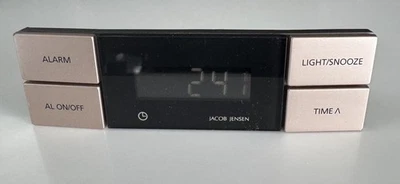 VINTAGE JACOB JENSEN ALARM CLOCK, LIGHTLY USED, TESTED - Image 1 of 2