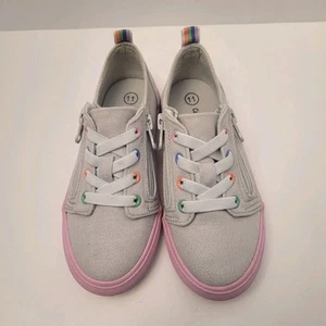 Big Kids' Lucian Two Zip Casual Sneakers - Cat & Jack Size 11 - Picture 1 of 6
