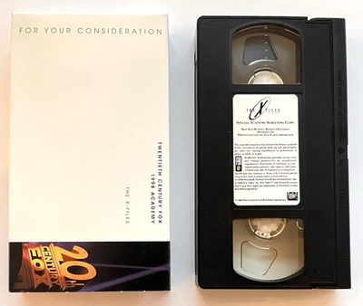 THE X-FILES FIGHT THE FUTURE promo VHS movie 1998 FYC Academy screener RARE - Image 1 of 4