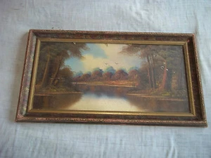 COUNTRY WOODS & LAKE BY HESTON - Picture 1 of 2