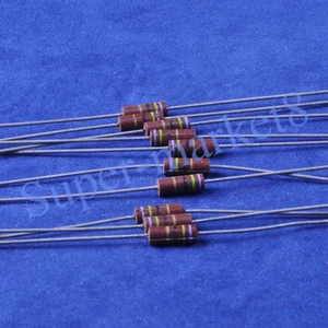 10 piezas 75 ohmios 75R 1/2W resistencia de composición de carbono estilo ALLEN - Imagen 1 de 1