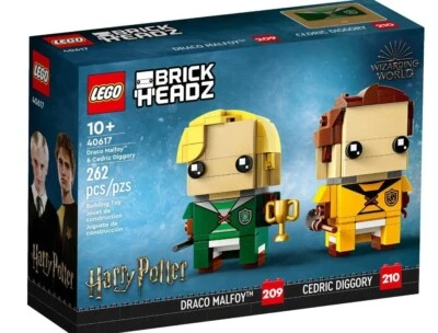LEGO 40617 Harry Potter Brickheadz Draco Malfoy & Cedric Diggory - NEU & versiegelt - Bild 1 von 2