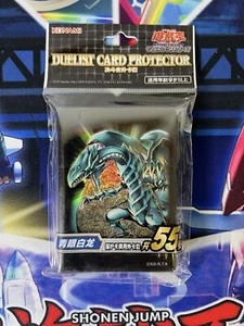 Yugioh Sleeves Blue-Eyes White Dragon Stone Tablet 55ct - Picture 1 of 2