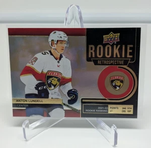 2022-23 Upper Deck Series 1 Anton Lundell Rookie Retrospective Gold #RR-15 - Picture 1 of 2