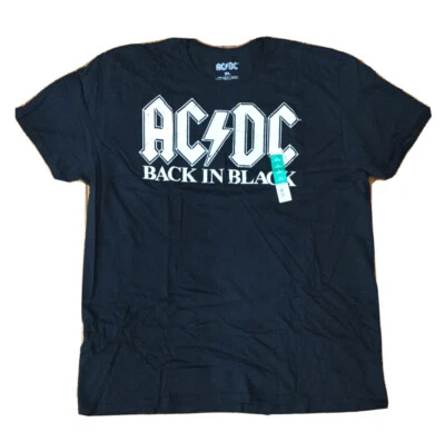 NOVA CAMISETA AC/DC masculina preta traseira tamanho XL - Imagem 1 de 4
