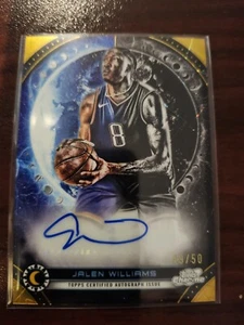 2023-24 Cosmic Chrome Jalen Williams Equinox Gold Auto 49/50 SSP - Imagen 1 de 2