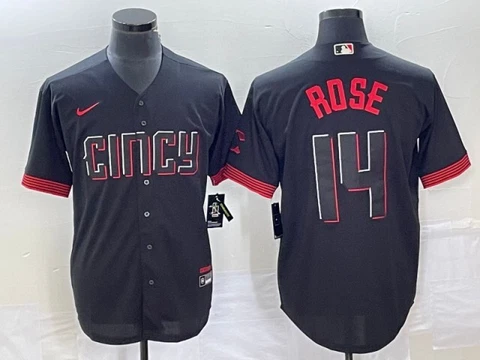 Men's Pete Rose Reds 2023 City Connect Stitched Jersey Size XLARGE!!! NWT! Cover