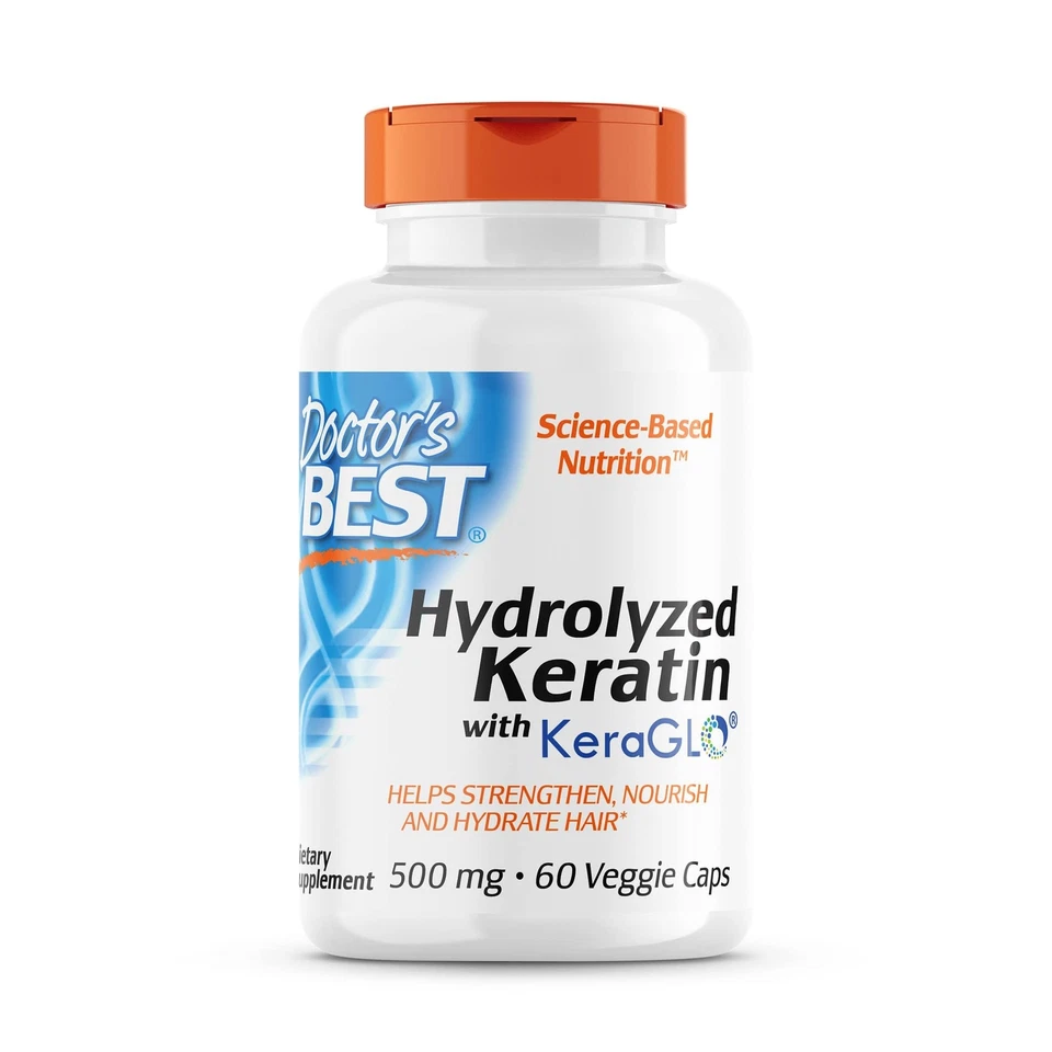 Doctor's Best Hydrolyzed Keratin Nutritional Supplement for Strong Healthy Ha... - Image 1 of 4