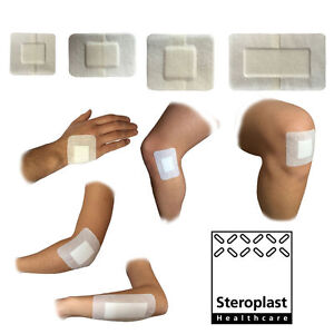 Steropore Adhesive Wound Dressing Big Plasters First Aid Cuts Burns Sterile Pad