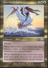 1x Sawtooth Loon - Foil NM, English MTG Planeshift