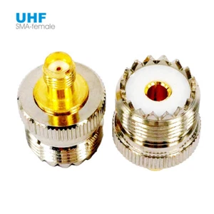 SMA Female To UHF Female RF Coaxial Connector Adapter SO-239 SO239 PL259 L15 - Picture 1 of 6