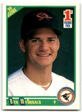 1990 SCORE BEN MCDONALD RC BALTIMORE ORIOLES #680