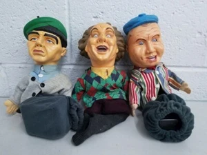 Vintage Battery Powered Larry, Moe & Curly 3 Stooges Golf Club Covers *working* - Picture 1 of 4
