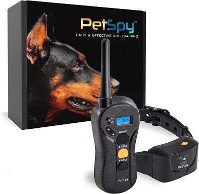 PetSpy Shock Collar for Dogs Waterproof Dog Shock Collar with Remote Control New