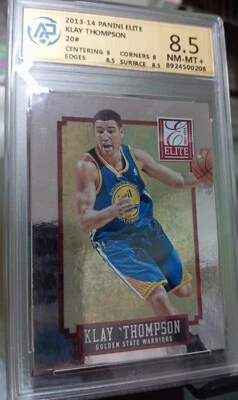 KLAY THOMPSON 2013-14 Panini Elite NBA card (RPA-8.5 NM-MT+) - Image 1 of 4