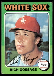 1975 Topps #554 Rich Gossage Salón de la fama Medias Blancas de Chicago en muy buen estado-muy buen estado - Imagen 1 de 2