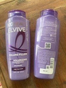 New 2 L'Oreal Paris Elvive Volume Filler Thickening Shampoo 12.6 oz each - Picture 1 of 4