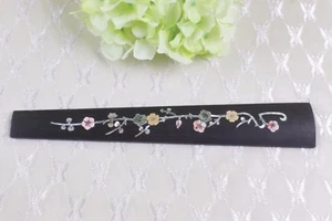 Diapasón de viola tamaño completo madera de ébano incrustación de flores accesorios de viola de 16 pulgadas - Imagen 1 de 4