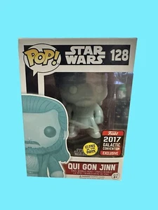Funko Pop Star Wars Qui Gon Jinn 128 Convention Esclusiva Olografica 2017 - Foto 1 di 4