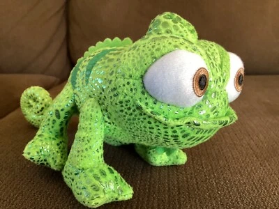 Disney запутанный 8' Паскаль плюшевый питомец ящерица хамелеон зеленый металлик блестящие пятна G - Изображение 1 из 4