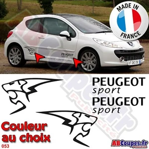 2 Stickers Lion - Autocollant pour Peugeot 206 207 208 306 307 308 cc - 053 - Imagen 1 de 5