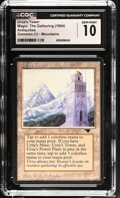 Urza's Tower, Antiquities Mtg. CGC 10 Gem Mint! - Image 1 of 2