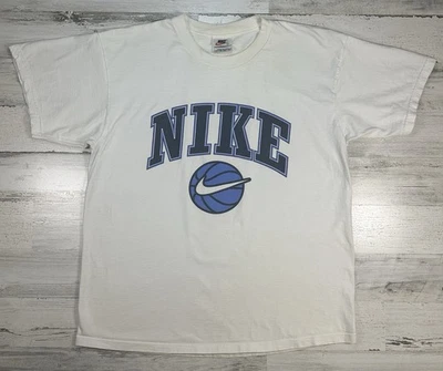 Men’s Rare Vintage 70's 80's Nike Swoosh Basketball Logo Shirt Size Large - Image 1 of 4