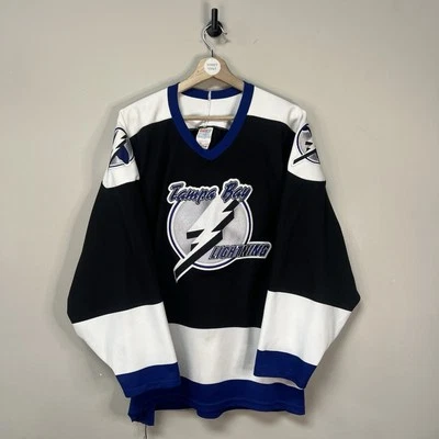 Camiseta deportiva vintage de los 90 Tampa Bay Lightning NHL CCM - grande Foto 1 de 4