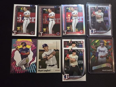 Lote de 9 tarjetas Wyatt Langford Foto 1 de 2