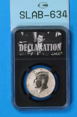 2019-S 50C KENNEDY HALF DOLLAR APOLLO 11 NGC PF70 REVERE PROOF 1000 SET SLAB-634 - Image 1 of 2