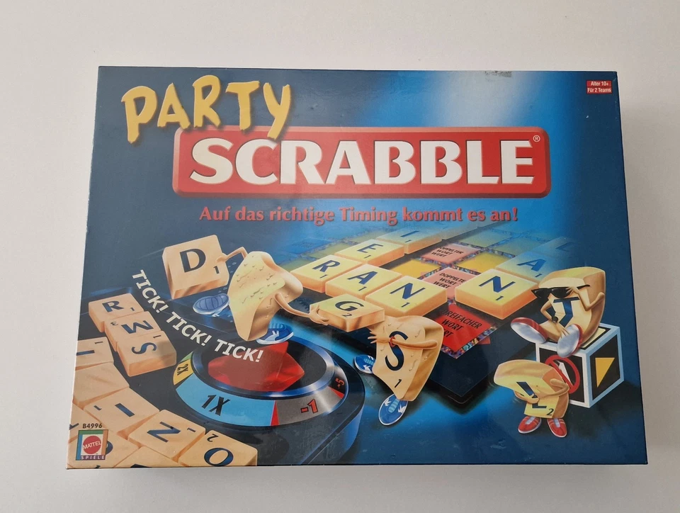 Party Scrabble - Mattel Brettspiel komplett
