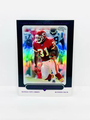 2005 Topps Chrome PRIEST HOLMES Black Refractor /100 Kansas City Chiefs #83 - Image 1 of 2