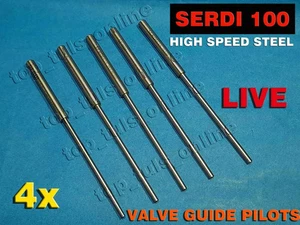4x SERDI 100 AD Valve Guide Live Pilot 4.96,4.97,4.98,4.99TOP 9.52 mm - 0.375" - Picture 1 of 2