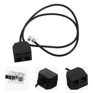 Rallonge Téléphone Splitter Connecteur Prise Fixe - Photo 1/12