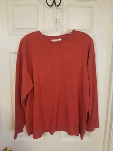 Camiseta Top Mujer Cato 18/20 Naranja Quemado Manga Larga Cuello Redondo Usada en Excelente Condición - Imagen 1 de 9