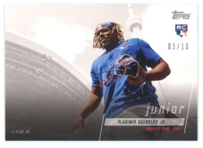 2019 Parallel Vladimir Guerrero Jr. 03/10 Toronto Blue Jays #10B - Image 1 of 2