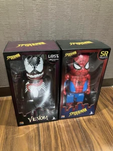 Medicom Bearbrick Venom Spider-man Set de 2 400% Happy Lottery Kuji Japón NUEVO - Imagen 1 de 5