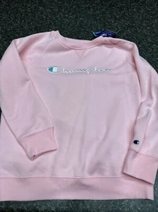 Champion Girls Pink Candy Sweatshirt Size Large long Sleeve New w/tags - Picture 1 of 5