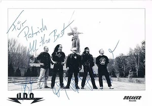 U.D.O. genuine autographs signed 6"x8" photocard Udo Dirkschneider heavy metal - Picture 1 of 1