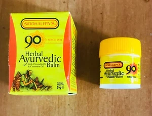 SIDDHALEPA AYURVEDIC HERBAL BALM (2.5g) RELIEF MUSCULAR PAINS AND HEAD ACHES - Picture 1 of 4