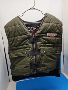 Boss Survival Gear 100% PVC Vest w/ Pockets & Back Pouch - Size Large - Green - Picture 1 of 12
