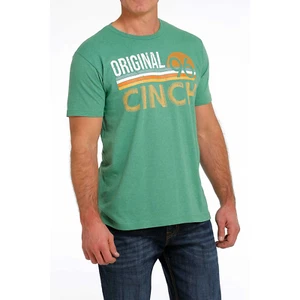 Cinch Men's Original Logo Graphic Green T-Shirt MTT1690520 - Picture 1 of 6