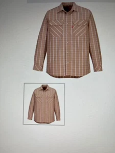 Khaki FR Plaid Men’s Portwest FlameResistant Shirt Long Sleeve Bizflame NWT - Picture 1 of 1