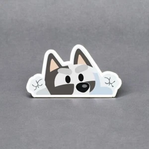 Sticker - Blue Muffin Cartoon Decal, Glossy Finish 3” Kawaii Angry Fists - Picture 1 of 3