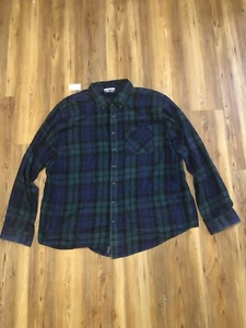 VTG Magellan Outdoors Flannel Plaid Button Down Long Sleeve Shirt Size 3XL Mens - Picture 1 of 23
