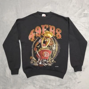 VTG 49ers Sweatshirt Youth 14 90s Taz NFL Crewneck Pullover Football Made in USA - Picture 1 of 11