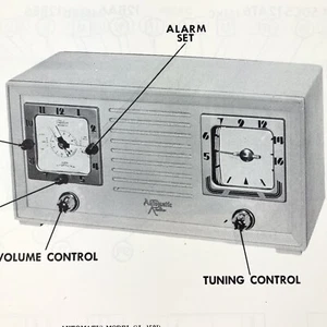 1953 Automatic Clock Radio CL-152B Service Wire Schematic Repair Manual Vintage - Picture 1 of 2