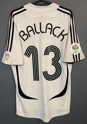 CAMISA DE FUTEBOL MASCULINA BALLACK ALEMANHA 2005/2006 DEUTSCHLAND TAMANHO P - Imagem 1 de 4