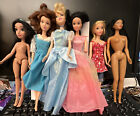 6 Disney Princess Dolls Pocahontas Barbie Lot Snow white, Cinderella & More